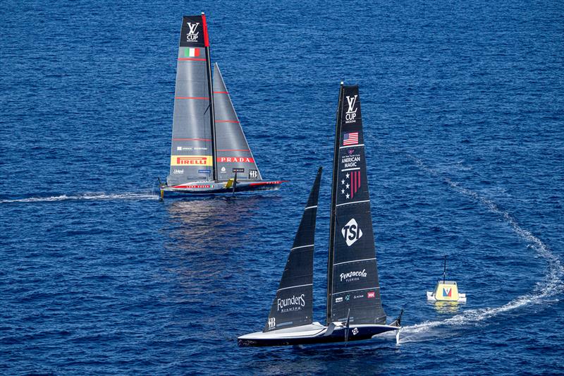 New York Yacht Club American Magic vs. Luna Rossa Prada Pirelli on Louis Vuitton Cup Semi-Finals Day 1 - 14th September 2024 - photo © Ian Roman / America's Cup