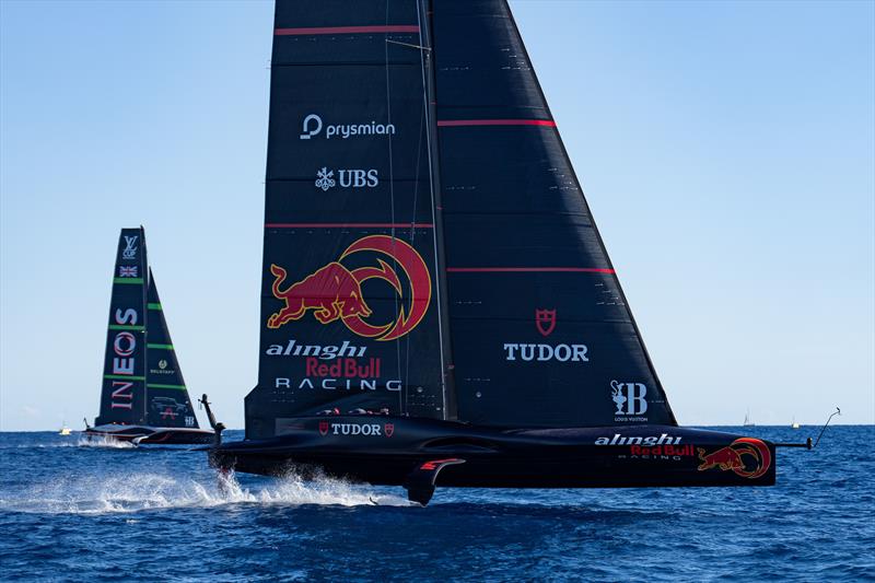 INEOS Britannia vs. Alinghi Red Bull Racing on Louis Vuitton Cup Semi-Finals Day 1 - 14th September 2024 - photo © Ian Roman / America's Cup