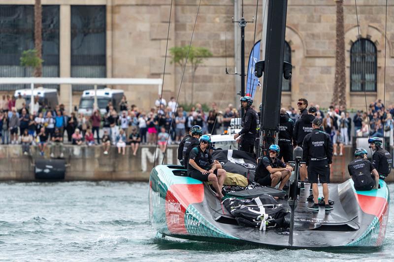 Emirates Team NZ  - Race 7 & 8 - Louis Vuitton 37th America's Cup, Race Day 5 - October 18, .2024 - photo © Ian Roman / AmericasCup