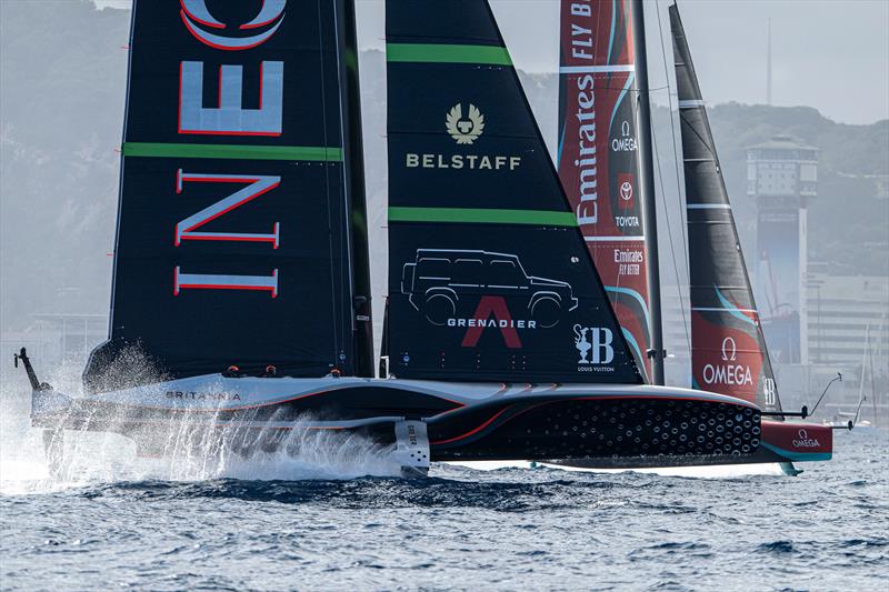 Challenger and Defender - Race 6 - Day 3 of AC37 -  Barcelona. - 16 October 2024 - photo © Ricardo Pinto / America's Cup