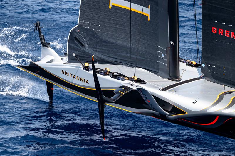 INEOS Britannia -  Training in Barcelona ahead of the Louis Vuitton Preliminary Regatta -  August 15, 2024 - photo © Ricardo Pinto / America's Cup