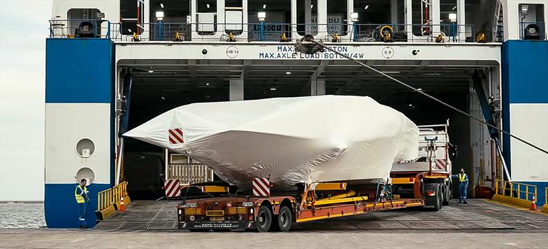 Luna Rossa's AC75 has been returned to the team's base in Cagliari, Sardinia - November 2025 - photo © Luna Rossa