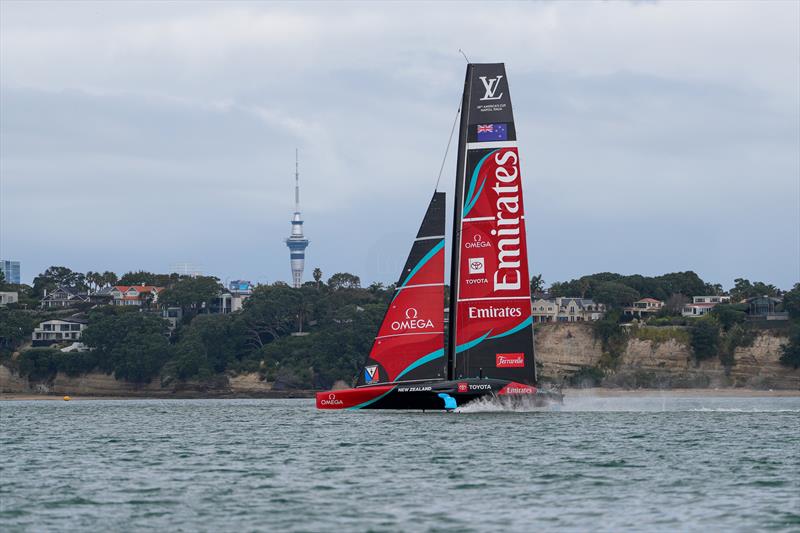 Emirates Team New Zealand, Taihoro, AC75, Day 2 - March 16, 2026 - photo © Sam Thom / America's Cup
