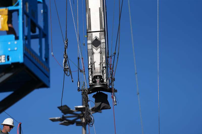 Emirates Team New Zealand, Taihoro, AC75 - Rigging only - March 17, 2026 - photo © Sam Thom / America's Cup