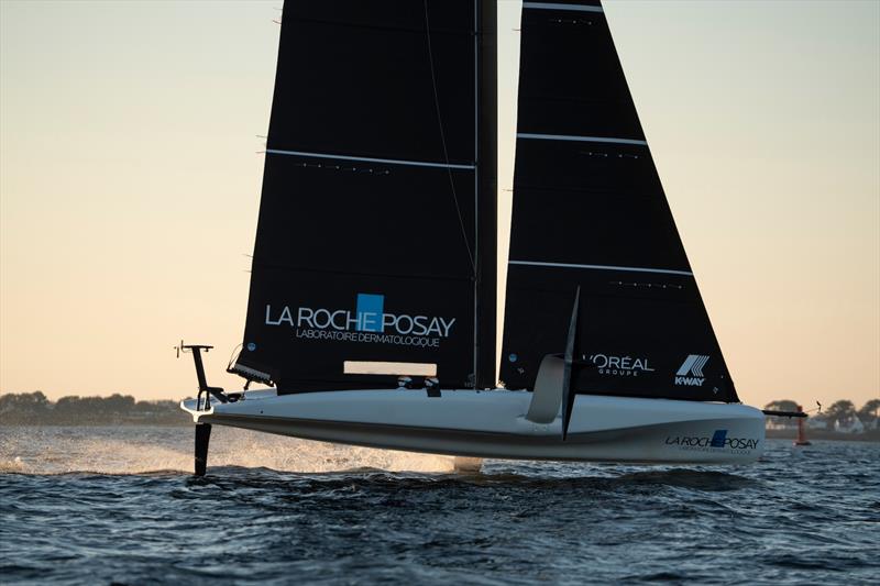 La Roche-Posay Racing Team - Day 1 - AC40 - March 19, 2026 photo copyright Nicolas TouzeÌ / La Roche-Posay Racing Team taken at Yacht Club de France and featuring the AC75 class