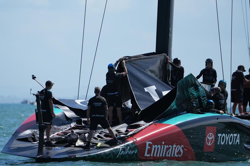  - Emirates Team New Zealand, Taihoro, AC75, Day 4 - March 21, 2026 - photo © Sam Thom / America's Cup