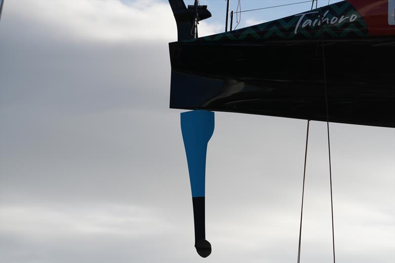 Rudder - Emirates Team New Zealand, Taihoro, AC75, Day 5 - March 23, 2026 - photo © Sam Thom / America's Cup Recon