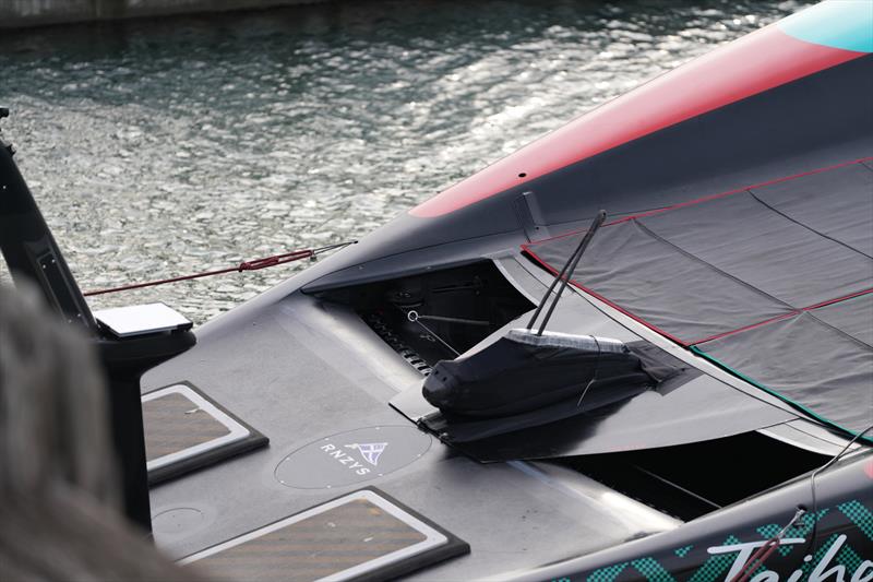 Traveller control - Emirates Team New Zealand, Taihoro, AC75, Day 6 - March 24, 2026 photo copyright Sam Thom / America's Cup Recon taken at Royal New Zealand Yacht Squadron and featuring the AC75 class