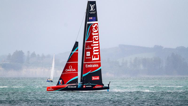 Emirates Team New Zealand - AC75, Day 8 - March 30, 2026 photo copyright Richard Gladwell / Sail-World.com/nz taken at Royal New Zealand Yacht Squadron and featuring the AC75 class