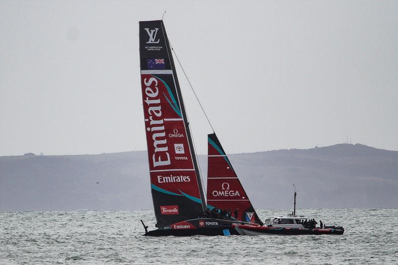 Emirates Team New Zealand - AC75, Day 9 - April 1, 2026 - photo © Richard Gladwell / Sail-World.com/nz