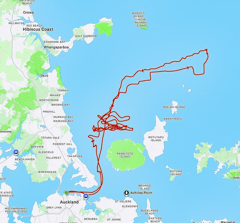 Recon Unit GPS track - Emirates Team NZ - April 17, 2026 - photo © ETNZ Recon Unit