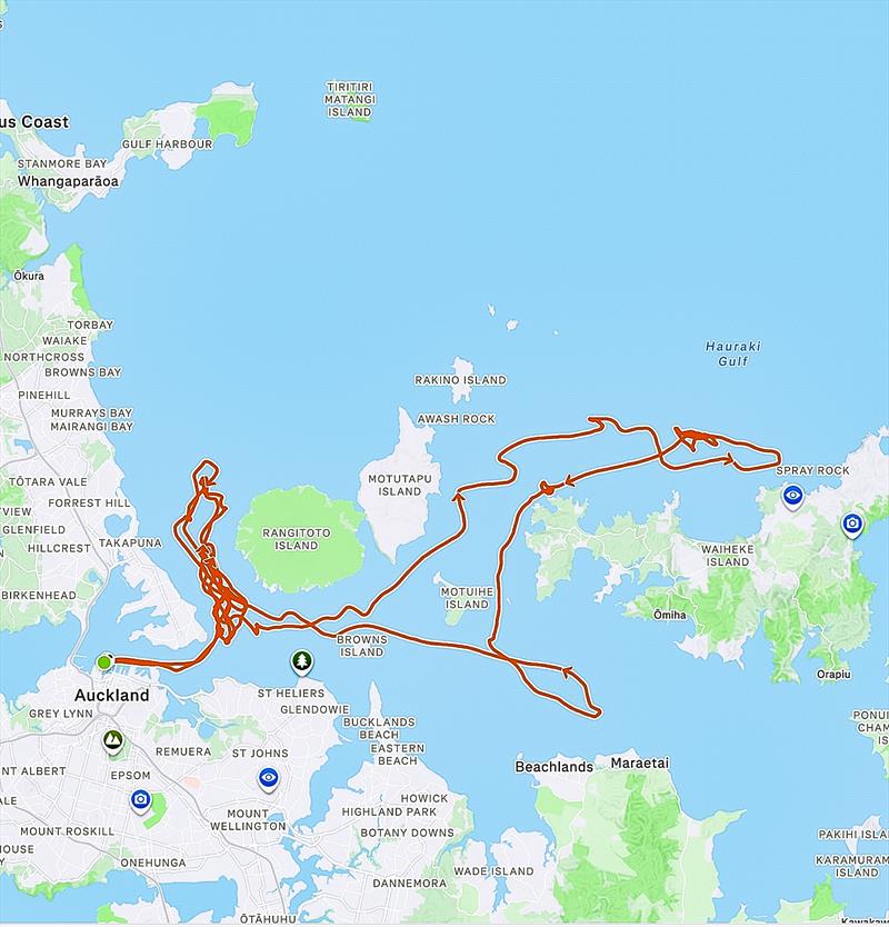 Recon Unit GPS track - Emirates Team NZ - April 24, 2026 - photo © ETNZ Recon Unit