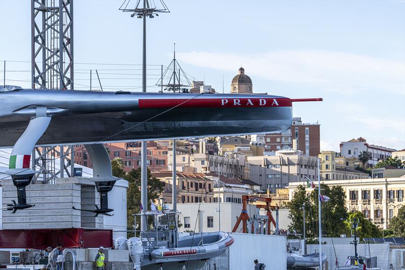 Luna Rossa (ITA) launches and tow tests  - Cagliari, Sardinia - May 20, 2026 photo copyright Luna Rossa Recon taken at Circolo Canottieri Napoli and featuring the AC75 class
