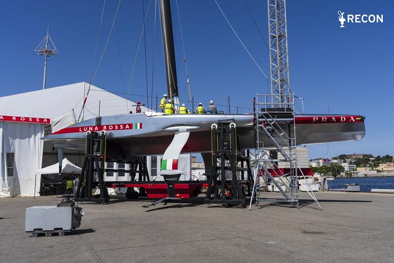 AC75 - Day B - America's Cup Recon - Luna Rossa - June 6, 2026 photo copyright ACP Recon Unit taken at Circolo della Vela Sicilia and featuring the AC75 class