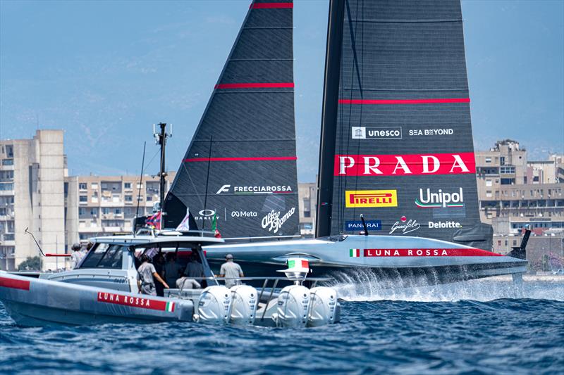 Luna Rossa - Sailing Day 5 - AC38 Recon - June 26, 2026 - Cagliari, Sardinia - photo © LR Recon / America's Cup