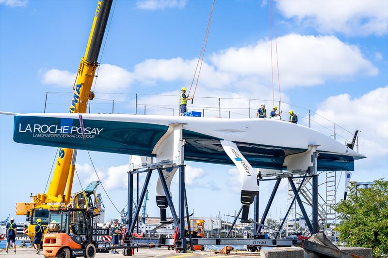 Tow-Test - La Roche-Posay Racing Team (FRA) - June 29, 2026 - Lorient. France - photo © Pierre Bouras / America's Cup