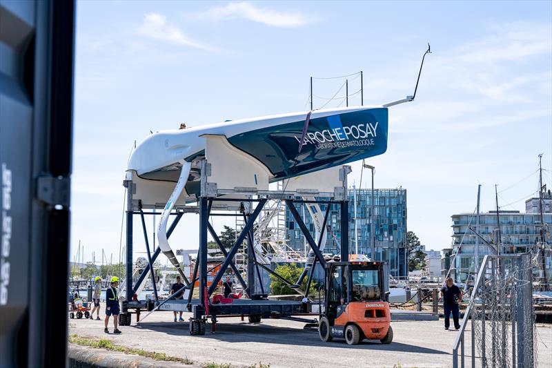 Tow-Test - La Roche-Posay Racing Team (FRA) - June 29, 2026 - Lorient. France - photo © Pierre Bouras / America's Cup