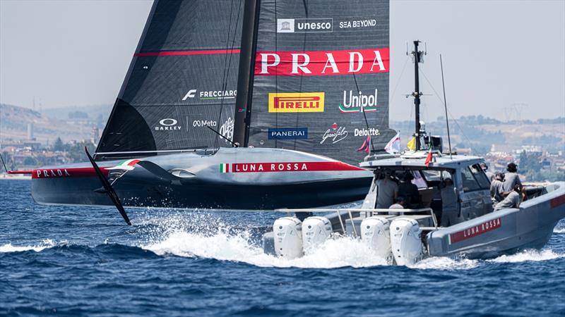 Day 6 - Luna Rossa (ITA) - June 29, 2026 - Cagliari, Sardinia photo copyright Ivo Rovira taken at Circolo della Vela Sicilia and featuring the AC75 class