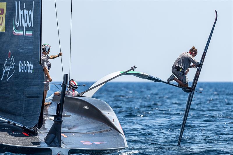 Day 6 - Luna Rossa (ITA) - June 29, 2026 - Cagliari, Sardinia photo copyright Ivo Rovira taken at Circolo della Vela Sicilia and featuring the AC75 class