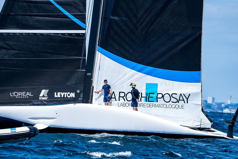 Sailing Day 1 - La Roche-Posay Racing Team (FRA) - June 30, 2026 - Lorient. France photo copyright Pierre Bouras / America's Cup taken at  and featuring the AC75 class