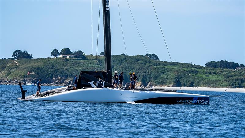Sailing Day 1 - La Roche-Posay Racing Team (FRA) - June 30, 2026 - Lorient. France photo copyright Pierre Bouras / America's Cup taken at  and featuring the AC75 class