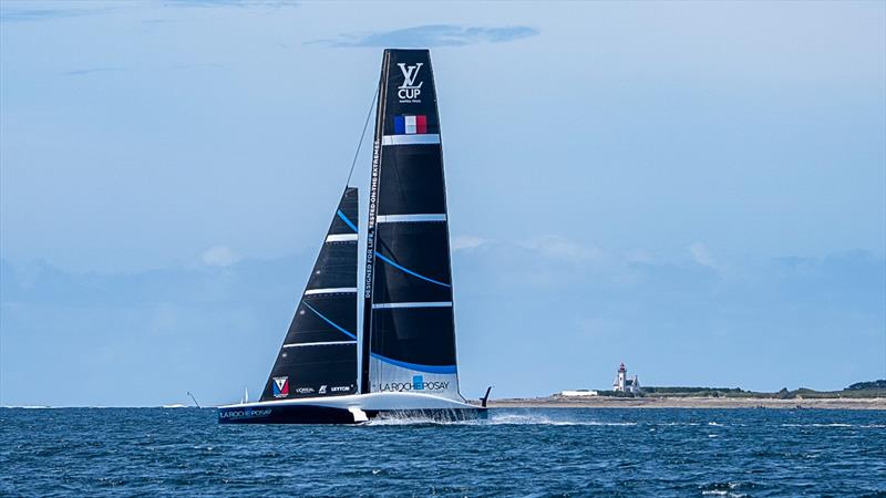Sailing Day 1 - La Roche-Posay Racing Team (FRA) - June 30, 2026 - Lorient. France photo copyright Pierre Bouras / America's Cup taken at  and featuring the AC75 class