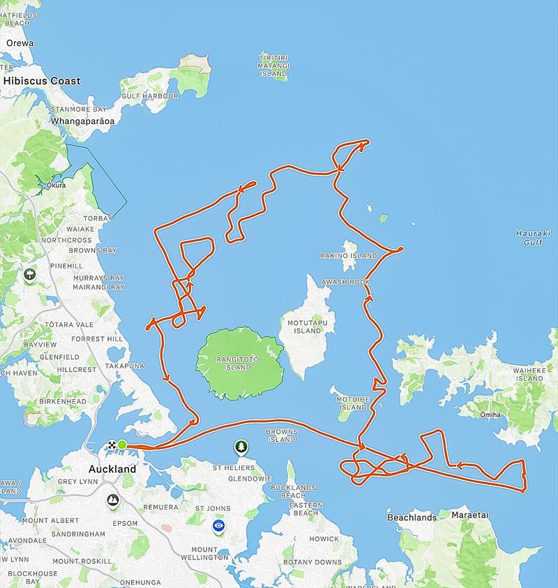 Recon Unit track - Emirates Team NZ - Sailing Day 17 - August 5. 2026 - Hauraki Gulf, Auckland - photo © ETNZ Recon Unit