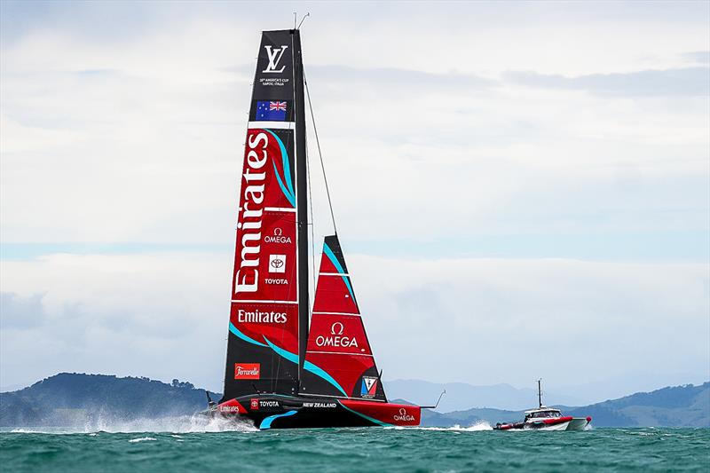The J-5 is the smallest size - Emirates Team NZ - Day 20 -  August 12 2026 - Auckland, NZ - photo © Sam Thom/America's Cup