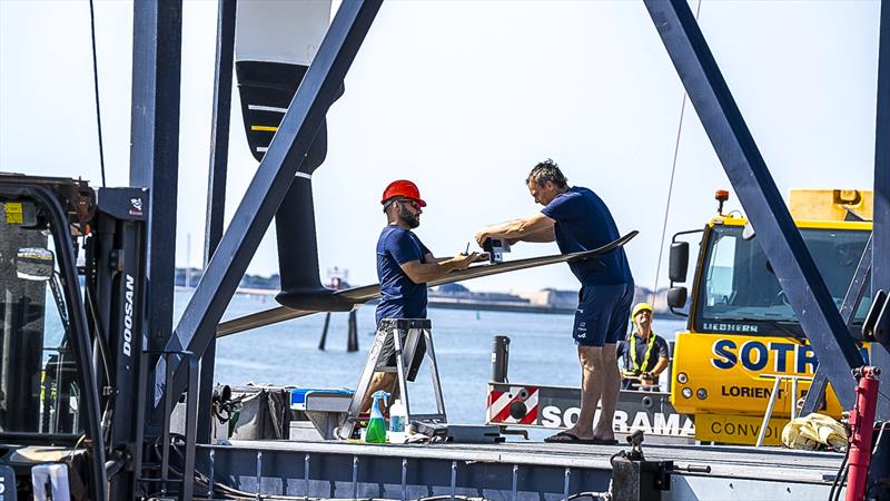 Candid cameras - La Roche-Posay Racing Team - Sailing Day 10 -  August 14, 2026 - Lorient, Frnce - photo © Pierre Bouras/America's Cup Recon