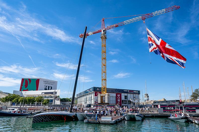 INEOS Britannia AC75 base - Louis Vuitton Cup Semi-Final - Sept 16, 2024 - Barcelona - photo © Ian Roman / America's Cup