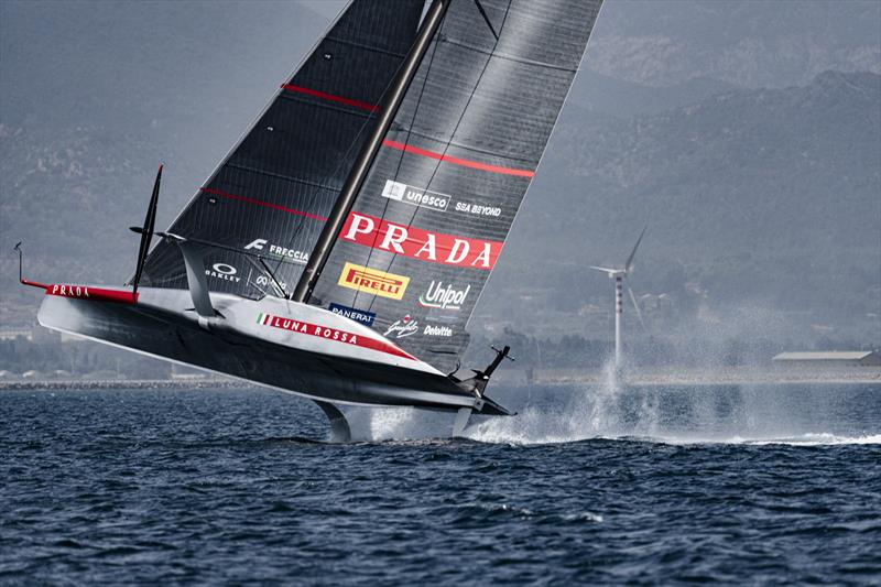 Image 2 - (13m 40s) - Luna Rossa (ITA) - Day 18 - August 26, 2026 - Cagliari, Sardinia - photo © Ivo Rovira / America's Cup Recon