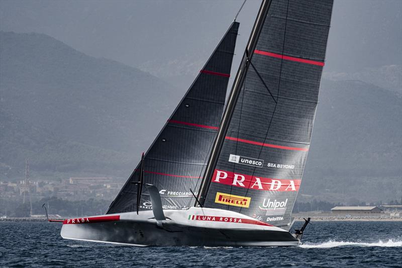 Image 7 - (13m 44s) - Luna Rossa (ITA) - Day 18 - August 26, 2026 - Cagliari, Sardinia  photo copyright Ivo Rovira / America's Cup Recon taken at Circolo della Vela Sicilia and featuring the AC75 class