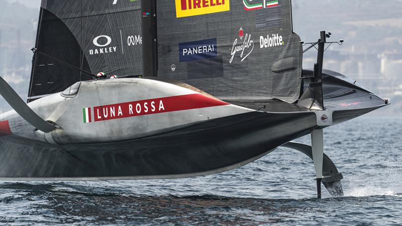 Rudder - Luna Rossa (ITA) - Day 19 - August 28, 2026 - Cagliari, Sardinia  - photo © Ivo Rovira / America's Cup Recon