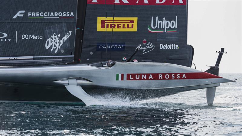 Rudder - Luna Rossa (ITA) - Day 19 - August 28, 2026 - Cagliari, Sardinia  photo copyright Ivo Rovira / America's Cup Recon taken at Circolo della Vela Sicilia and featuring the AC75 class