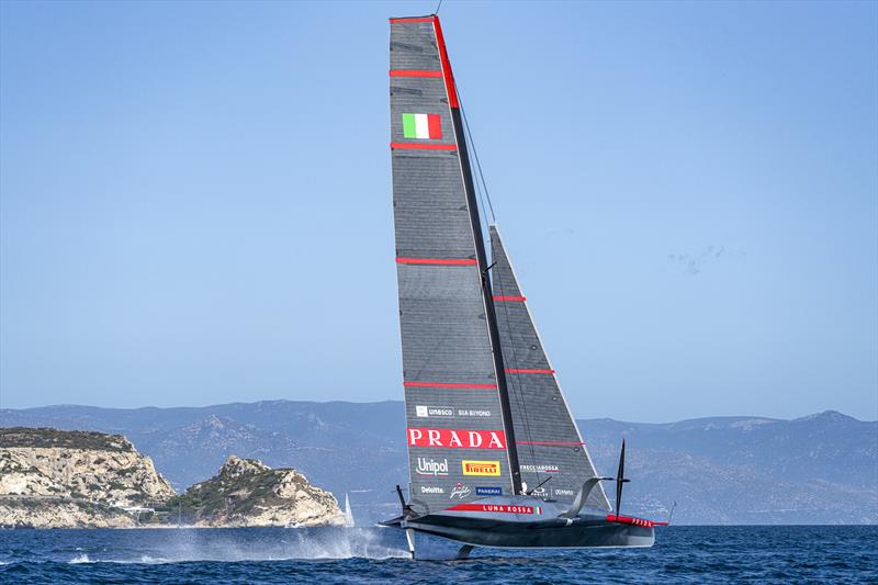 Luna Rossa (ITA) - Day 20 - August 31, 2026 - Cagliari, Sardinia  photo copyright Ivo Rovira / America's Cup Recon taken at Circolo della Vela Sicilia and featuring the AC75 class