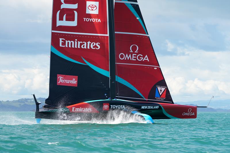 Emirates Team New Zealand - Day 21 - August 15, 2026 - Auckland, NZ photo copyright Sam Thom / America's Cup taken at Royal New Zealand Yacht Squadron and featuring the AC75 class