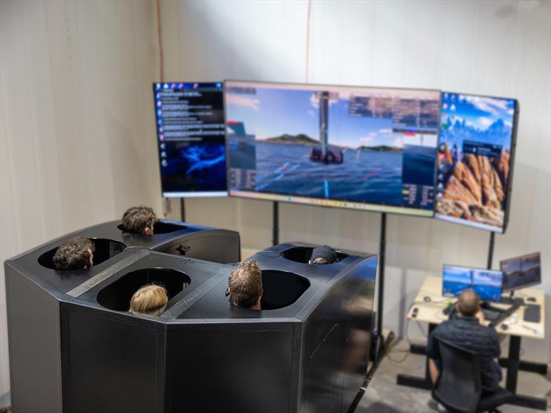 Team Australia Challenge sailors utilising the all-important simulator - photo © Team Australia Challenge