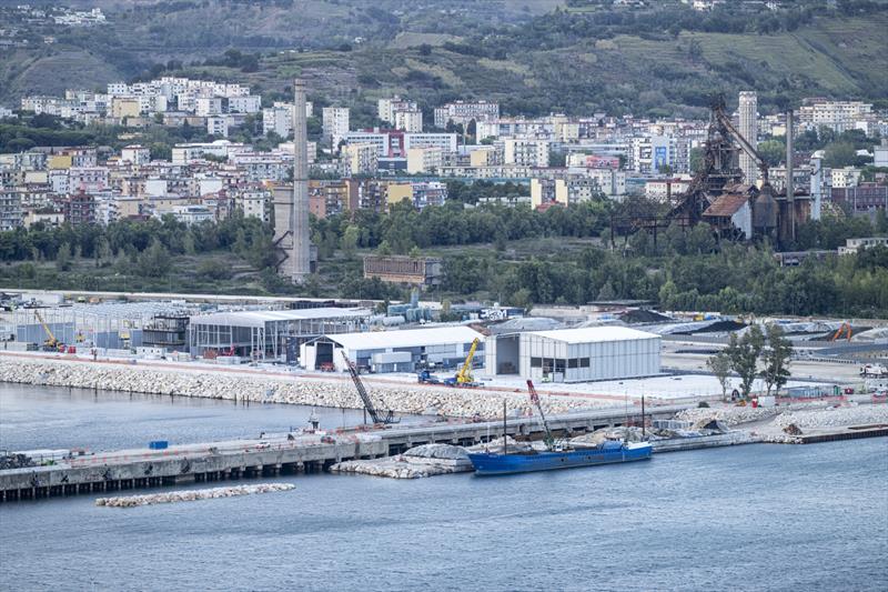 America's Cup team bases under construction at Bagnoli - photo © Ricardo Pinto / America's Cup