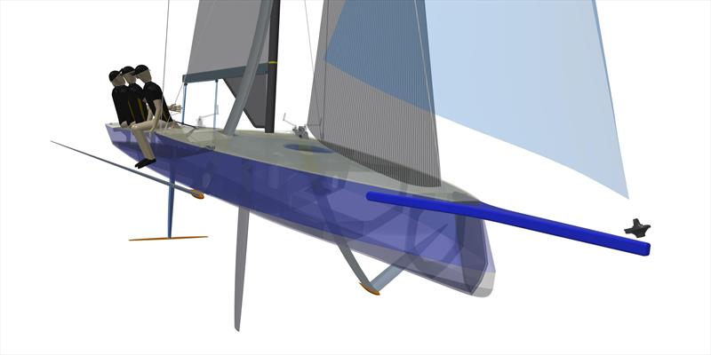 The AC9F - to be developed in conjunction with the China Sports Industry Group , is a 9metre foiling monohull will be sailed by a Mixed crew of four sailors aged 18-24yrs - photo © America's Cup Media