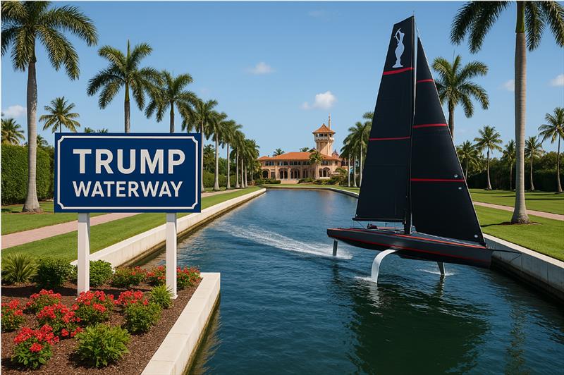 The next America's Cup will be sailed on the new Trump waterway photo copyright Sail World NZ taken at Royal New Zealand Yacht Squadron and featuring the ACC class