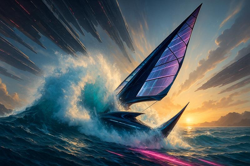 The Charybdis nose-dives violently — a rogue gust… or a breach in the simulation? - photo © Pierre-Jean Cottalorda
