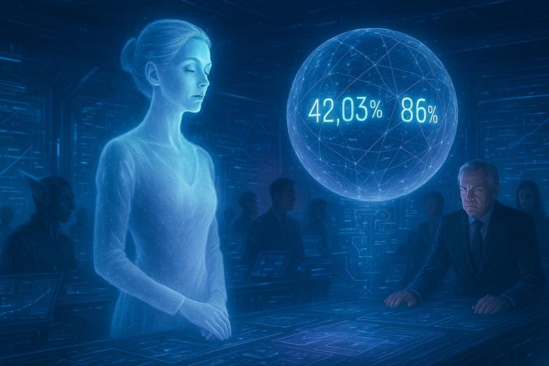 Sibyl monitors the live collapse of Earth's victory probabilities — a race now hanging by fractions - photo © Pierre-Jean Cottalorda