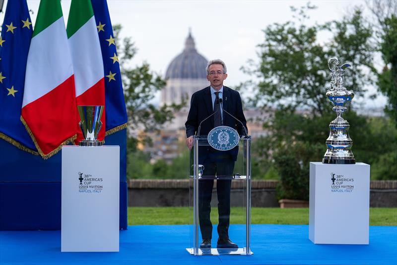 Gaetano Manfredi, Mayor of Naples. - Italian Prime Minister Welcome Function at Casino del Bel Respiro, Rome - My 26, 2025 - photo © Ian Roman / America's Cup