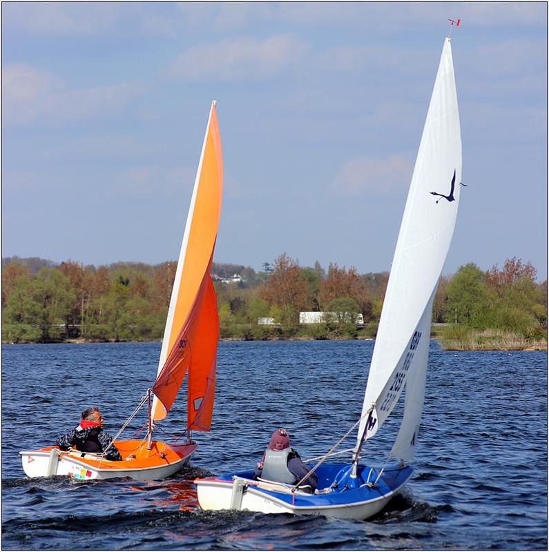 Burghfield Hansa Dinghy Open photo copyright Simon Smith taken at Burghfield Sailing Club and featuring the Hansa class