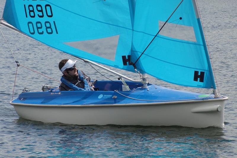 Tom Harper winner of the Liberty Class at the New Forest and District Sailability Hansa TT photo copyright Ron Sawford taken at  and featuring the Hansa class