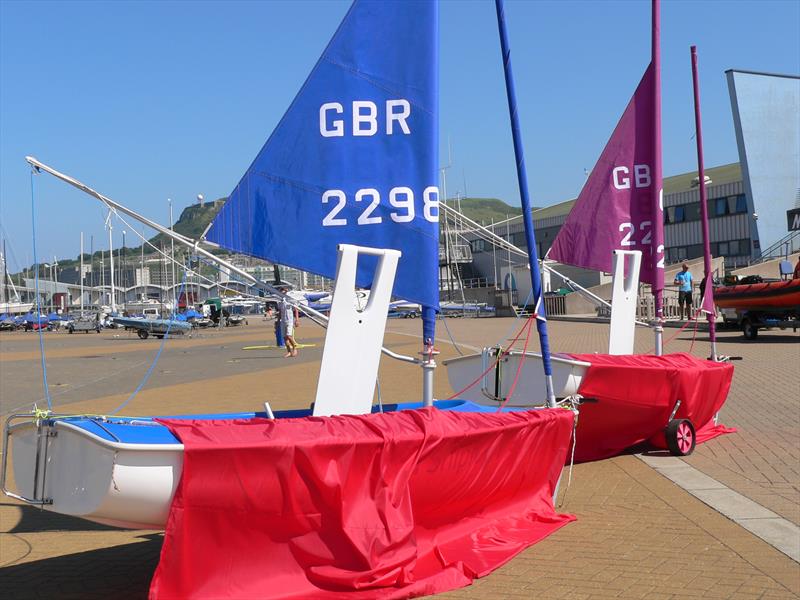 Chesil Sailability celebrates the naming of two new boats photo copyright Anya de Iongh taken at Weymouth & Portland Sailing Academy and featuring the Hansa class
