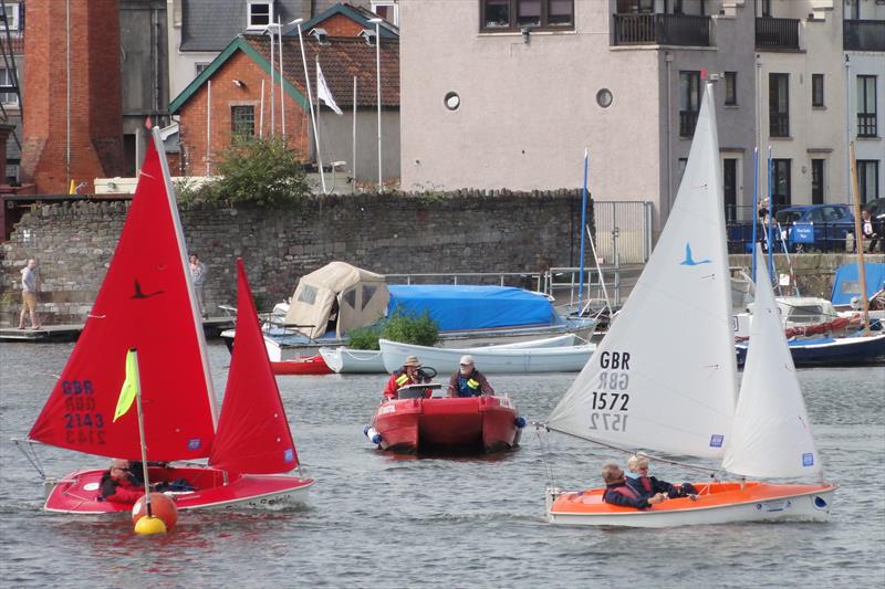 303s race in the 9th Hansa TT at Bristol Sailability photo copyright Ron Sawford taken at Baltic Wharf Sailing Club and featuring the Hansa class