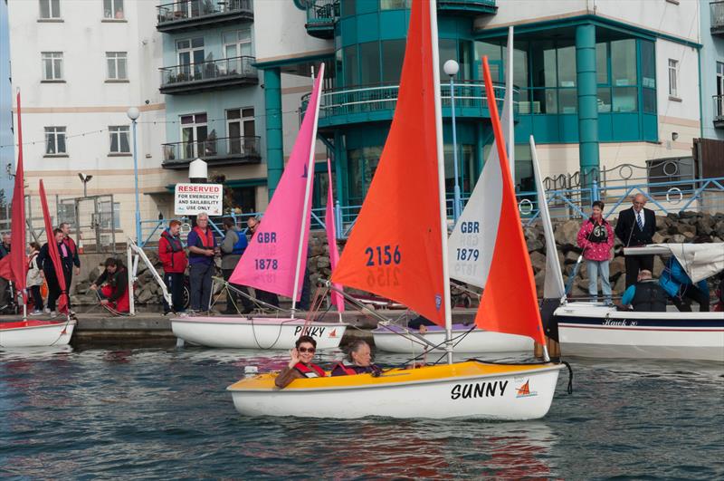 Belfast Lough Sailability boat naming with TV weather presenter Cecilia Daly photo copyright Nigel Thompson taken at Belfast Lough Sailability and featuring the Hansa class