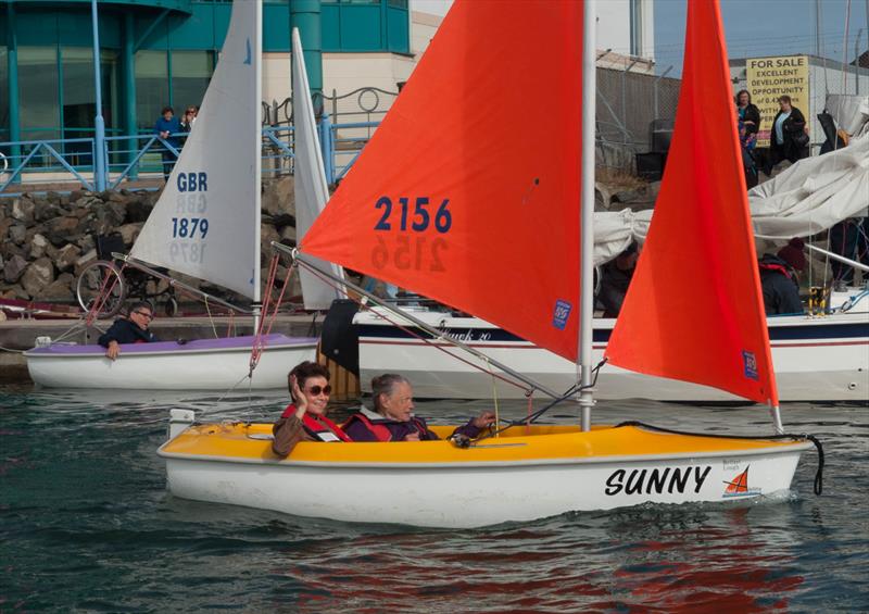 Belfast Lough Sailability boat naming with TV weather presenter Cecilia Daly photo copyright Nigel Thompson taken at Belfast Lough Sailability and featuring the Hansa class