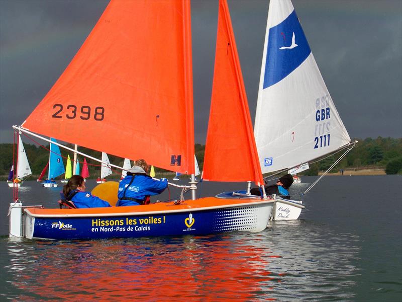 Hansa UK Nationals at Frensham Pond photo copyright Tony Machen taken at Frensham Pond Sailing Club and featuring the Hansa class